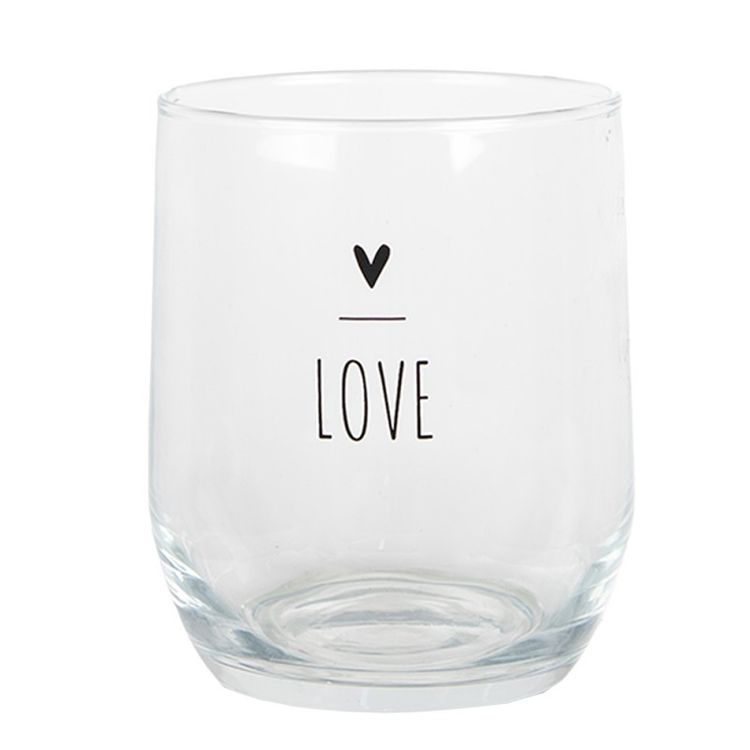 Water glass LOVE