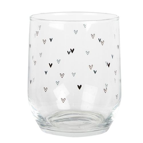 Water glass hearts