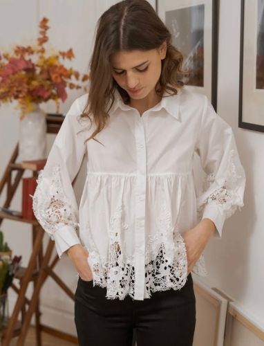 Lace shirt white