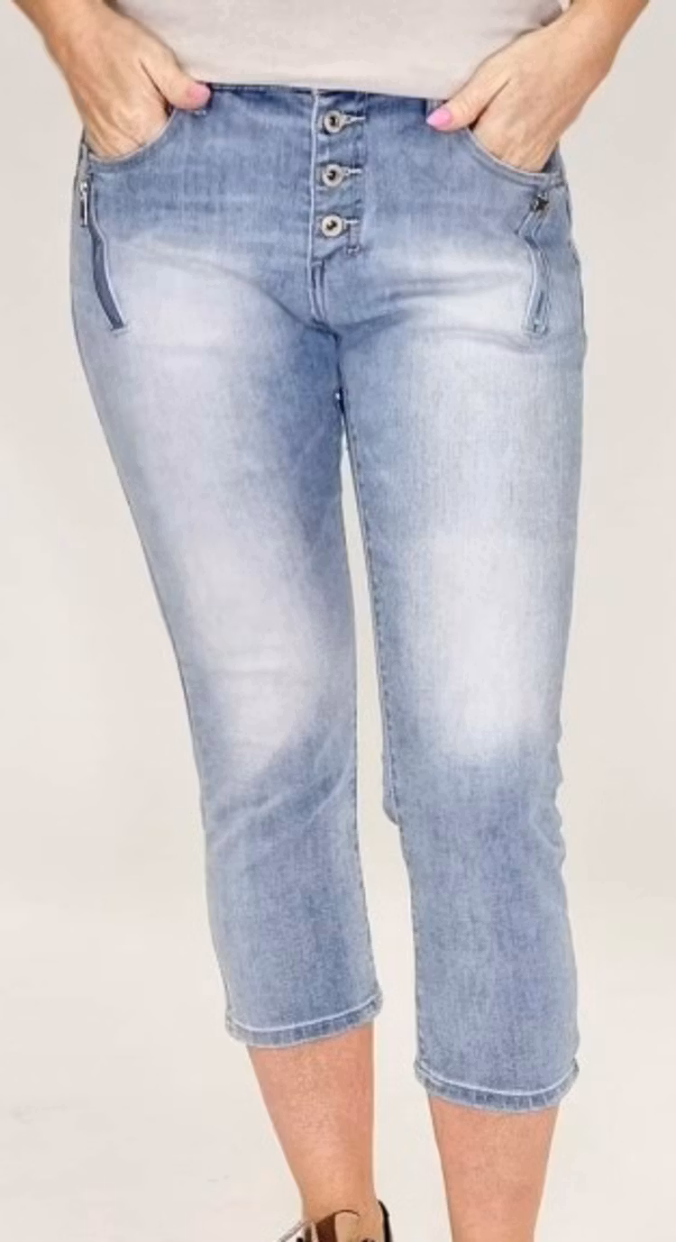 Place du jour caprishorts jeans ljusa