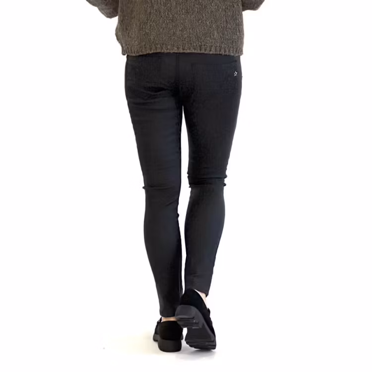Place du jour fuskskinnbyxa svart leopard