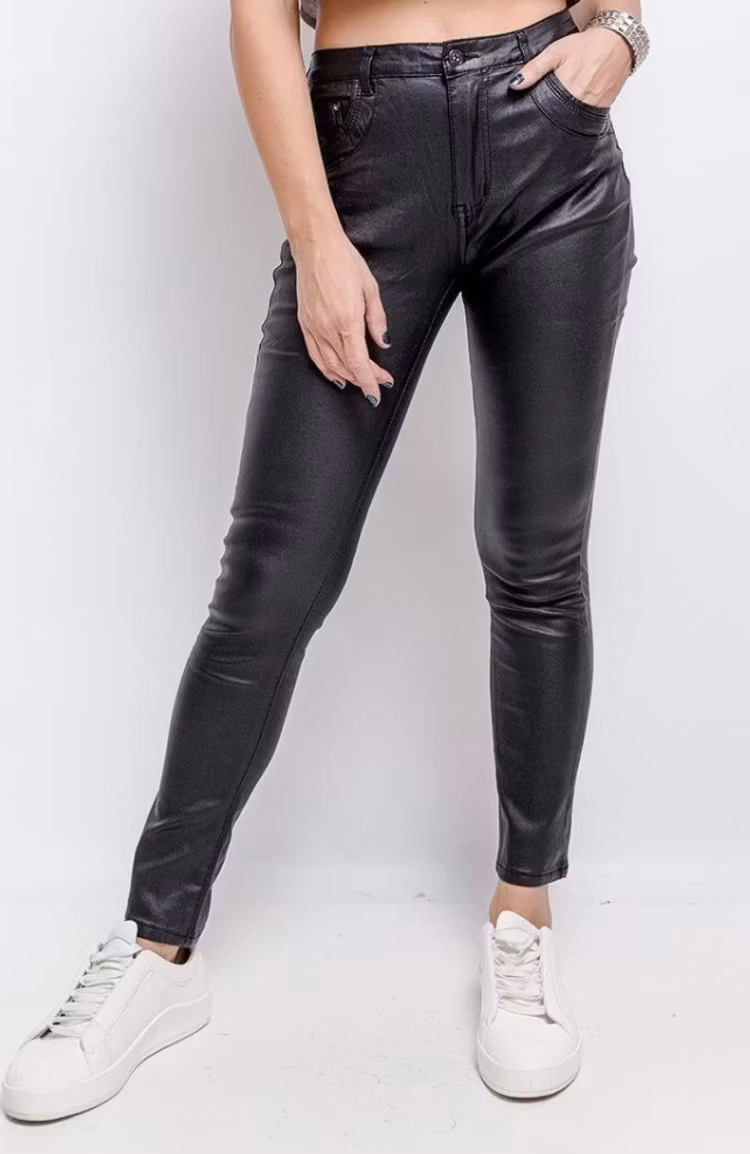 Place du jour fuskskinnbyxa boyfriend