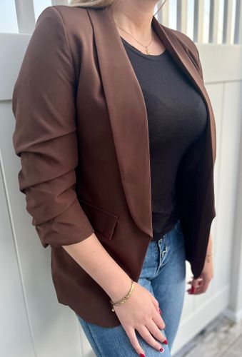 Kavaj Meyra mörkbrun