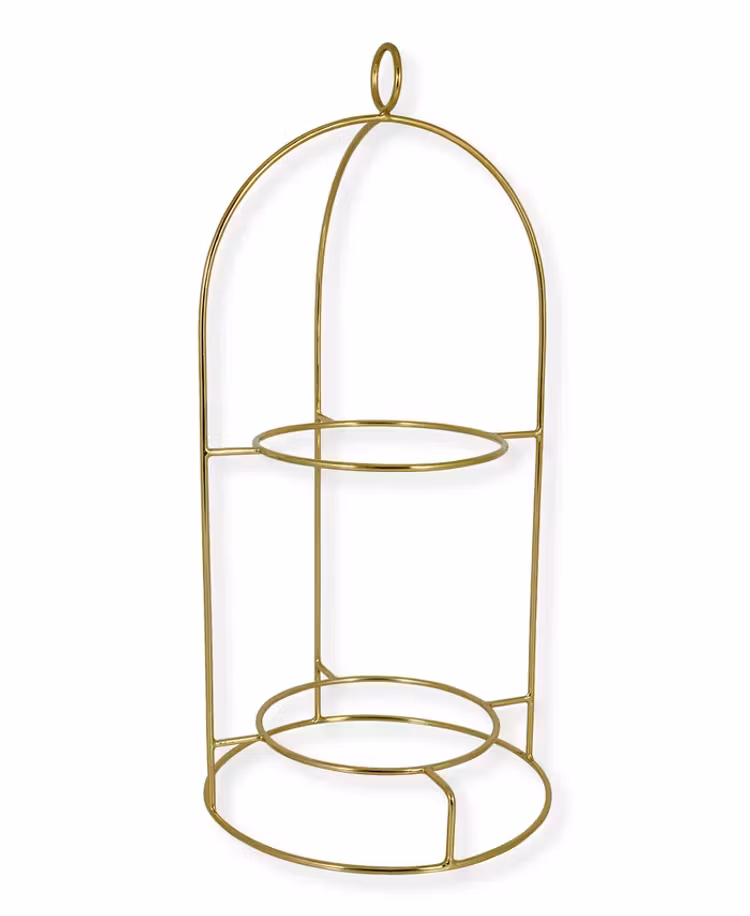 Greengate cake plate holder gold