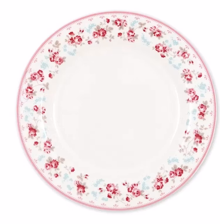 Greengate Plate Elsy white