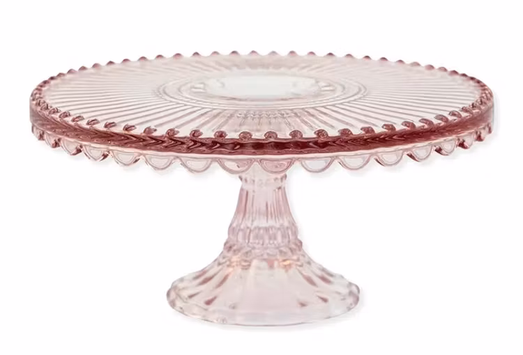 Greengate cake stand Alice pale pink