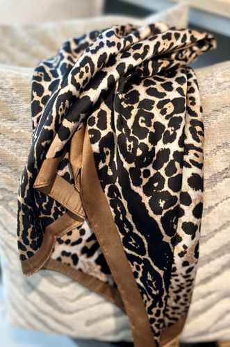 Scarf Leo brun