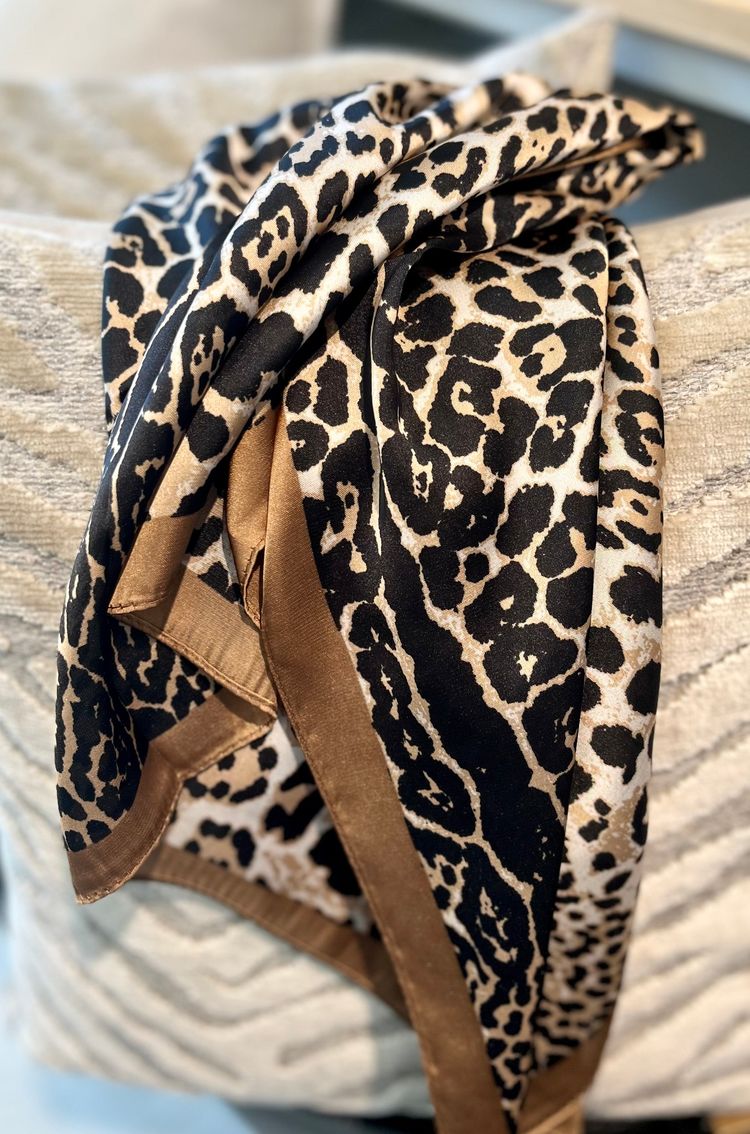 Scarf Leo brun