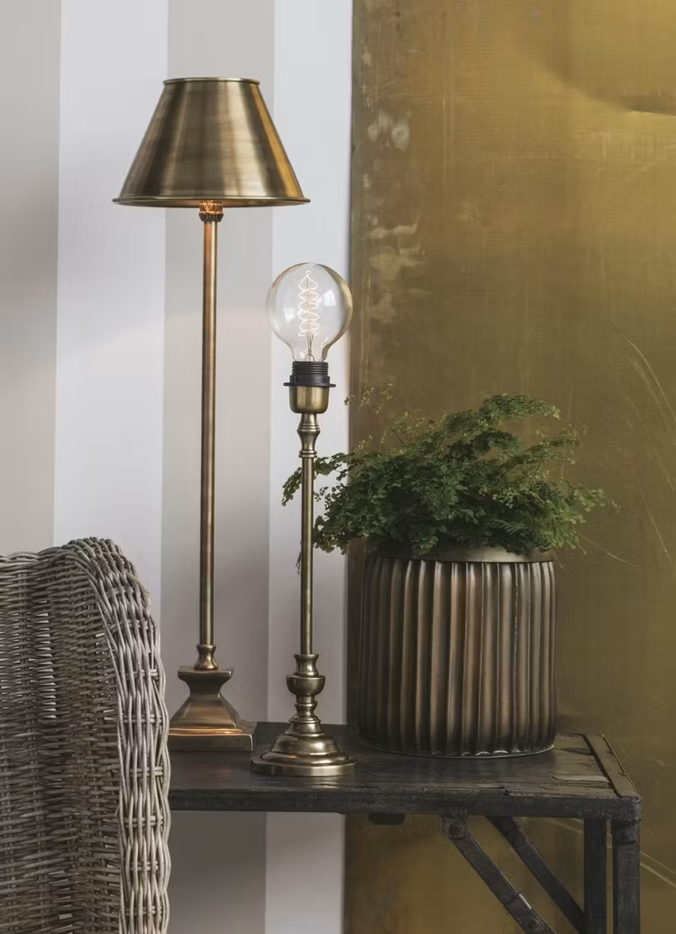 Lampskärm antikmässing