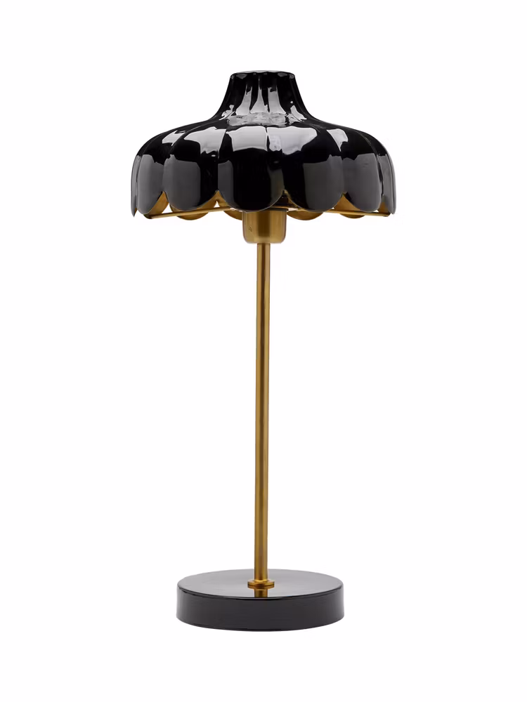 Lampa Flower svart
