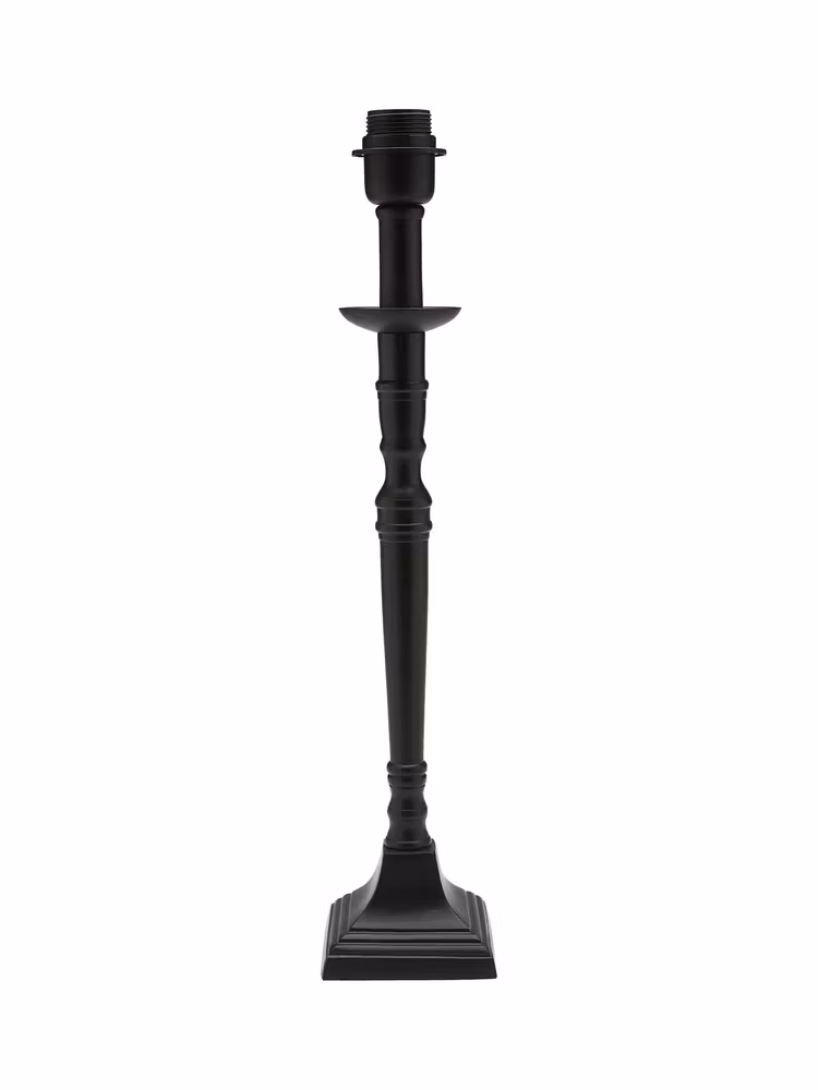 Lampfot svart matt