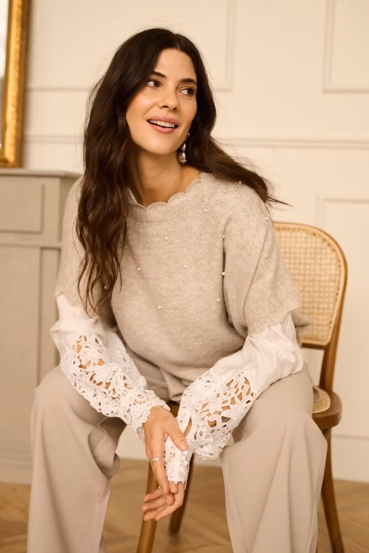 Cream Tina Blouse snow white