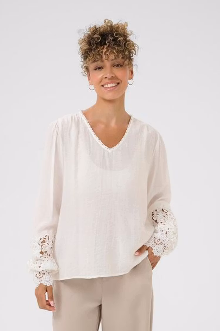 Cream Tina Blouse snow white