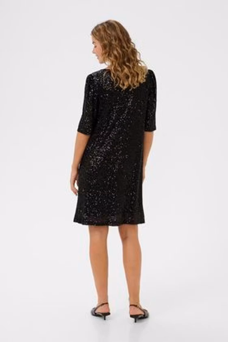 Cream Diddi Dress pitch black