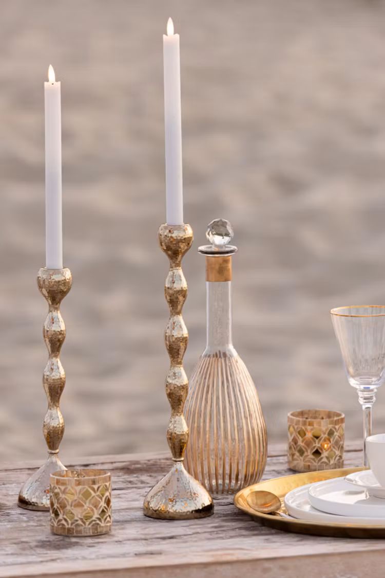 Ljusstakar guld set