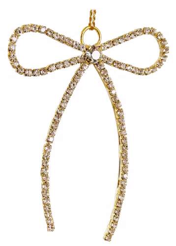 Rosett guld med strass