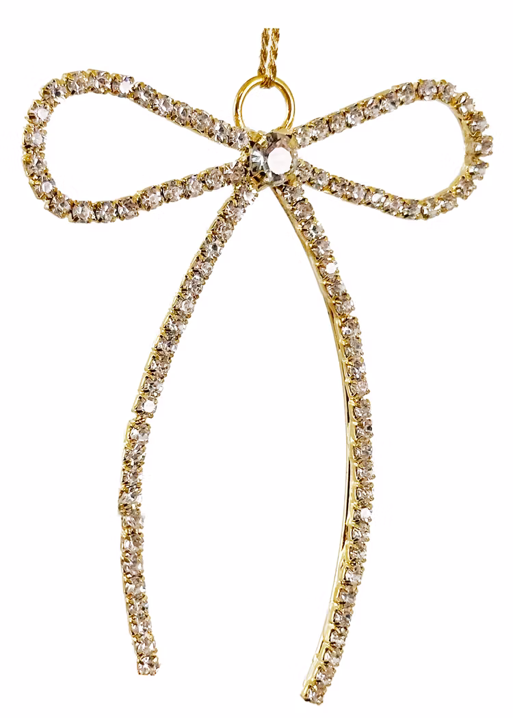 Rosett guld med strass