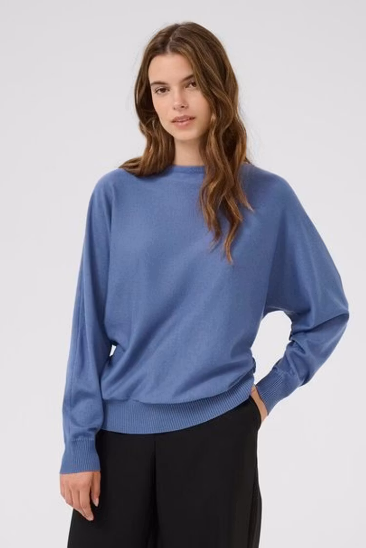 Culture Annemarie batwing jumper bijou blue