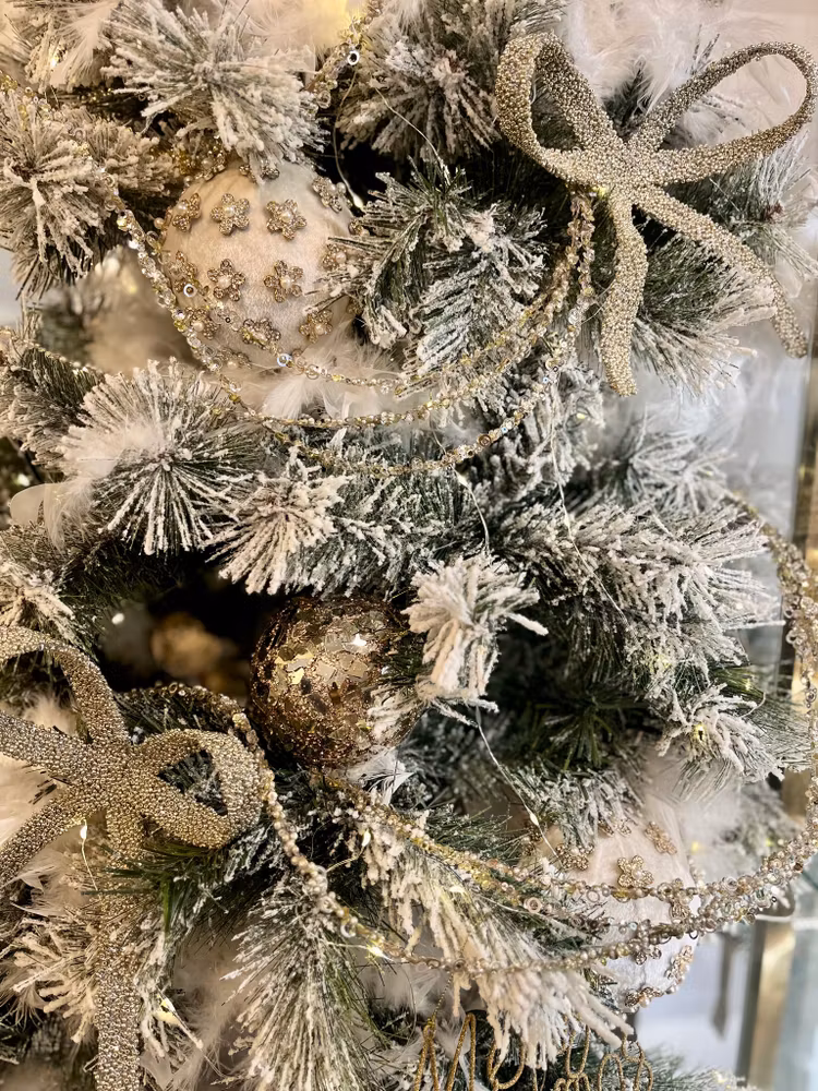 Girlang pärlor champagne