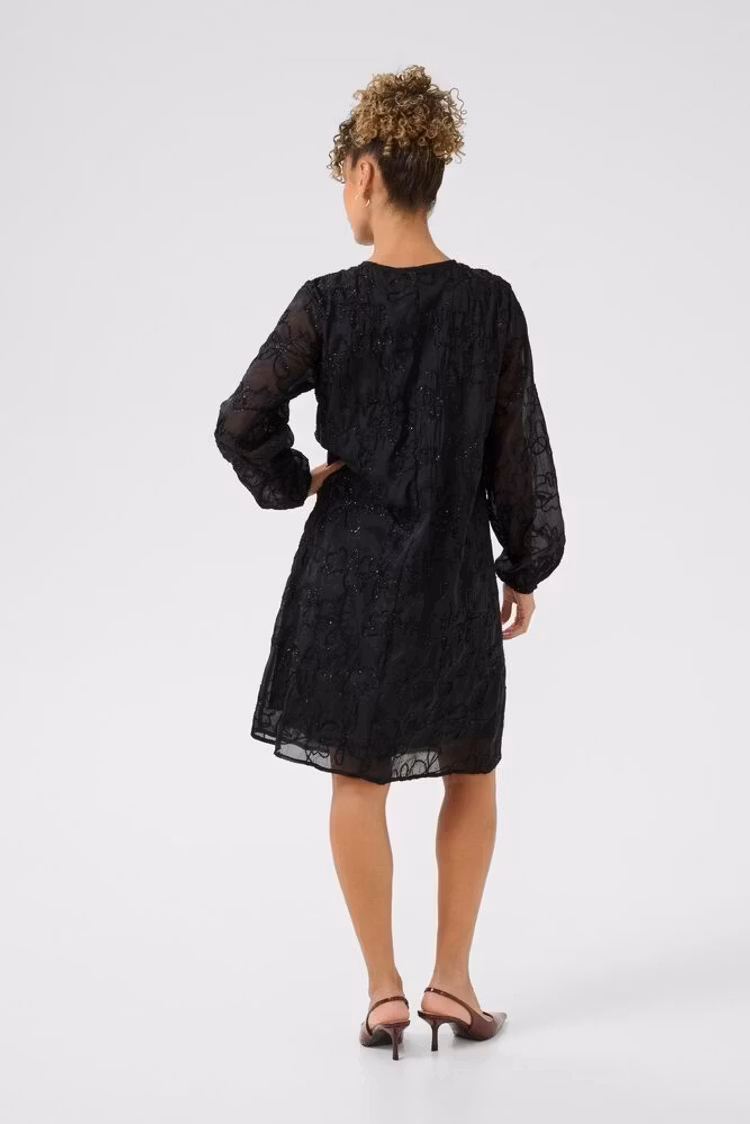 Cream Inga Dress pitch black