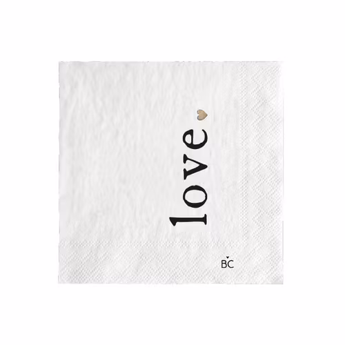 BC Collection Napkin LOVE servetter