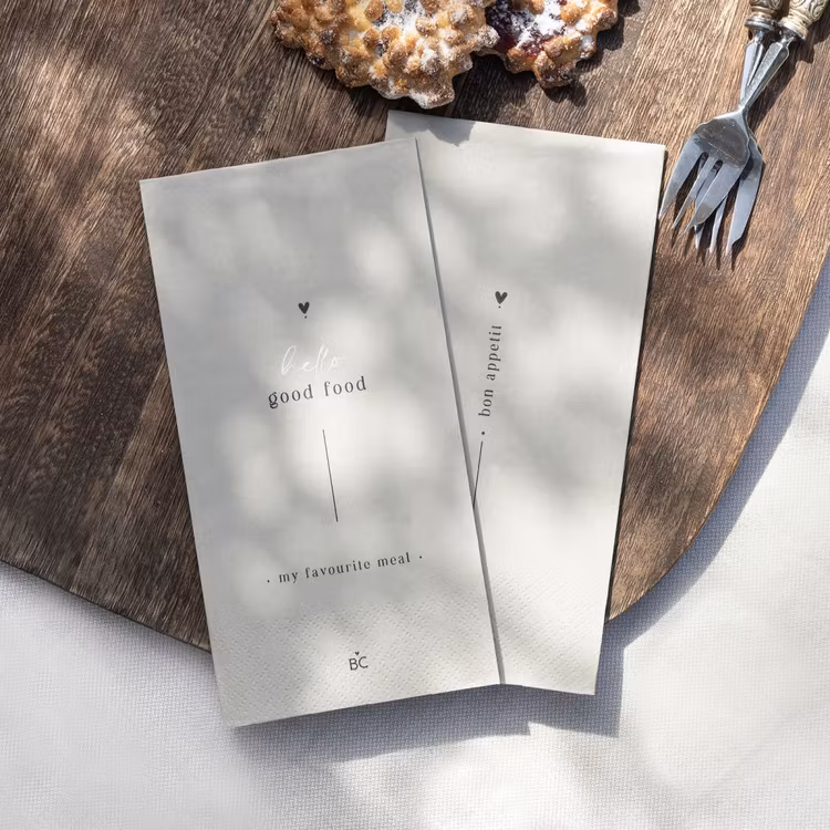 BC Collection Napkin Hello good food