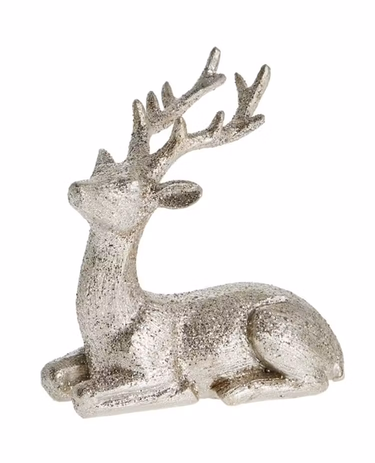Lene Bjerre Sisilla decoration deer light gold liggande