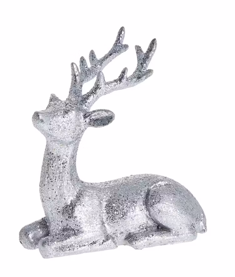 Lene Bjerre Sisilla decoration deer silver liggande