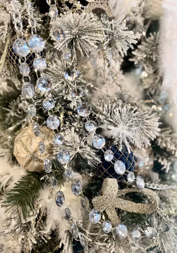 Girlang silver och strass