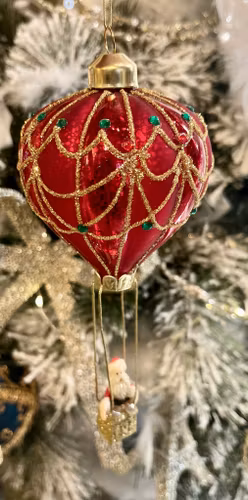 Julkula luftballong med tomte