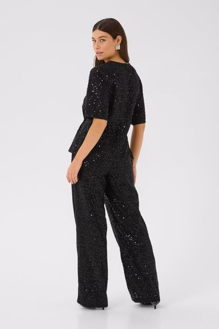 Culture Tamera Sequin blouse black