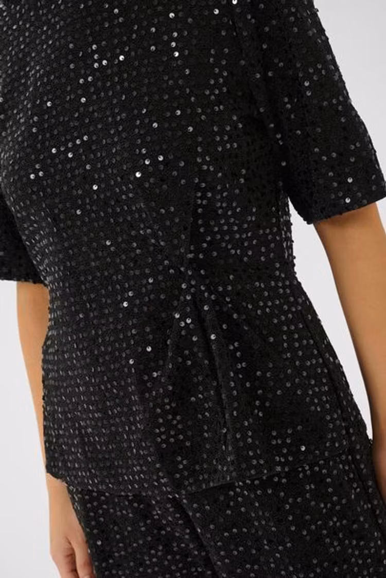 Culture Tamera Sequin blouse black