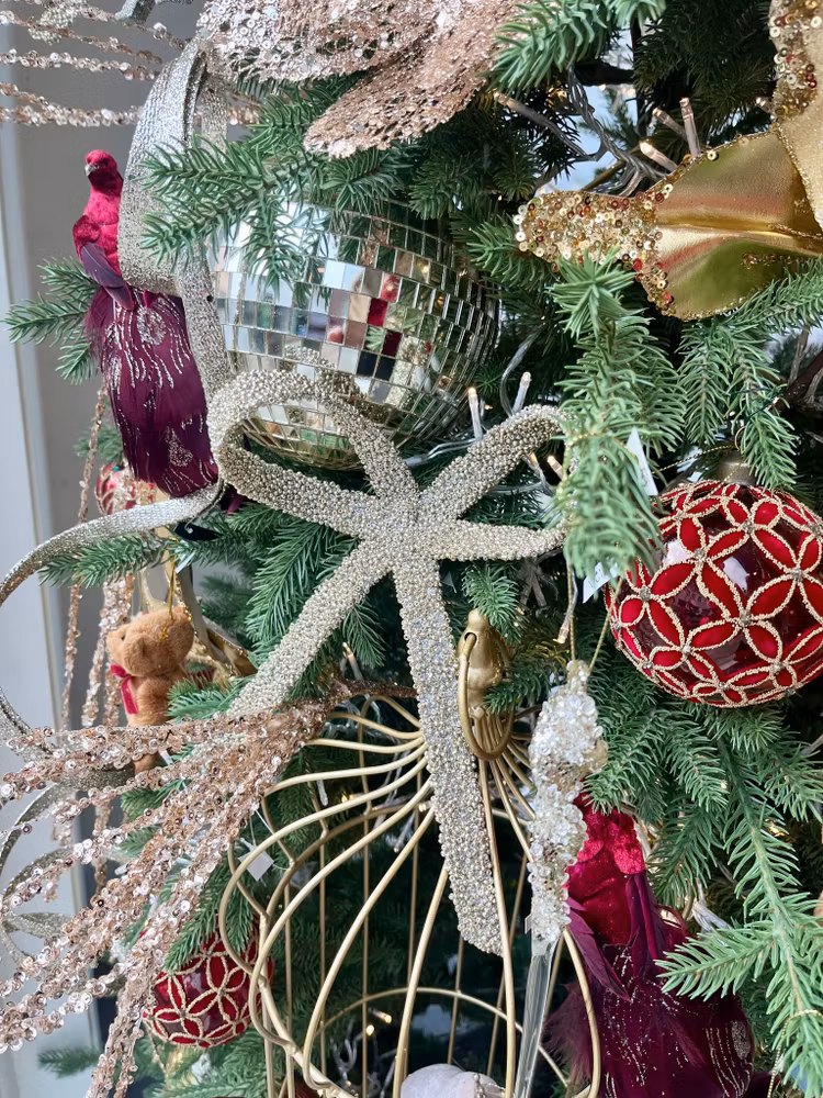 Rosett pärlor champagne