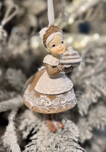 Pepparkakstomtemor hängande