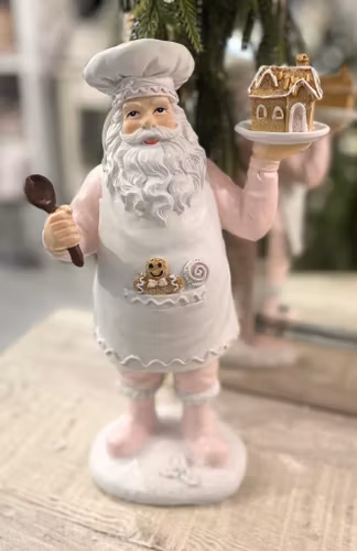 Tomte med pepparkakshus