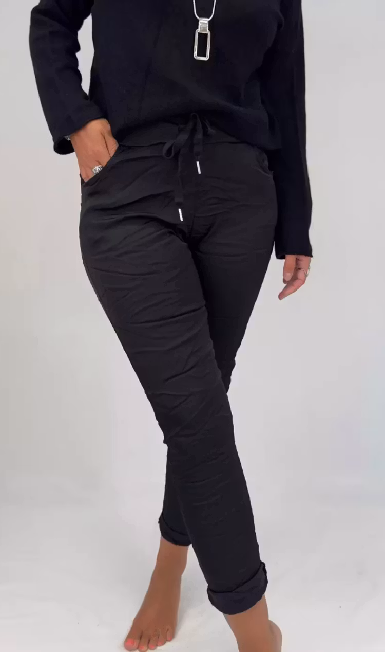 Magisk byxa glossy svart