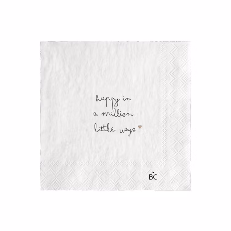 BC Collection Napkin happy in a million little ways