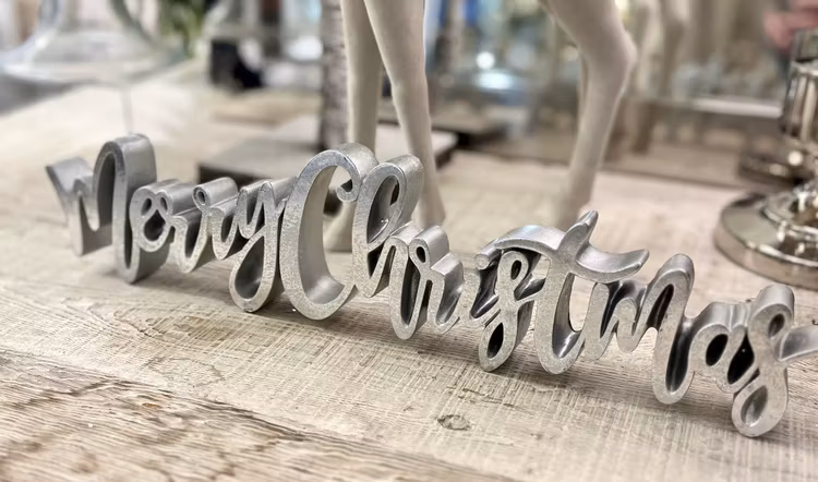 Merry Christmas silver