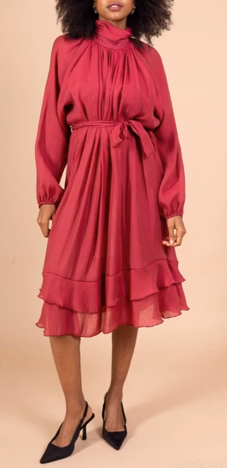 Klänning Erica röd