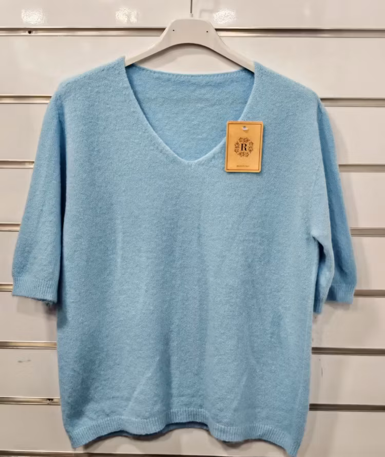 Kortärmad tröja blå