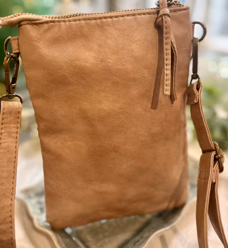 Mobilväska Emmy mörkbeige