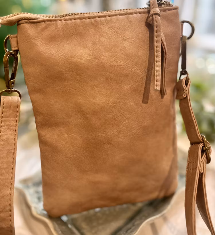 Mobilväska Emmy mörkbeige