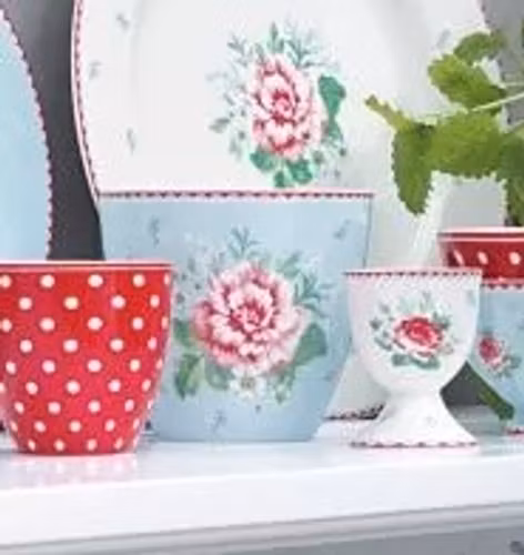 Greengate latte cup Alivia pale blue