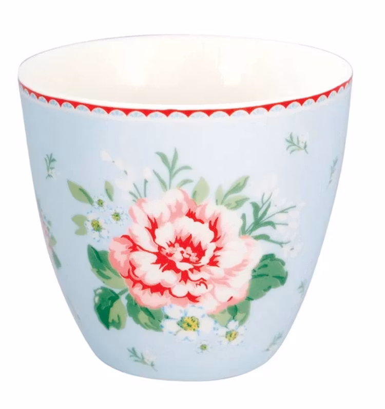 Greengate latte cup Alivia pale blue