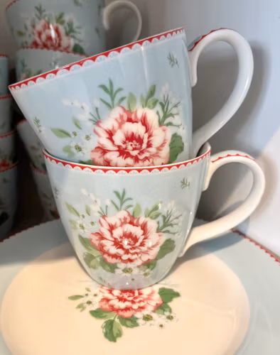 Greengate Mug Alivia pale blue
