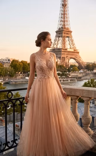 Festklänning balklänning rosa