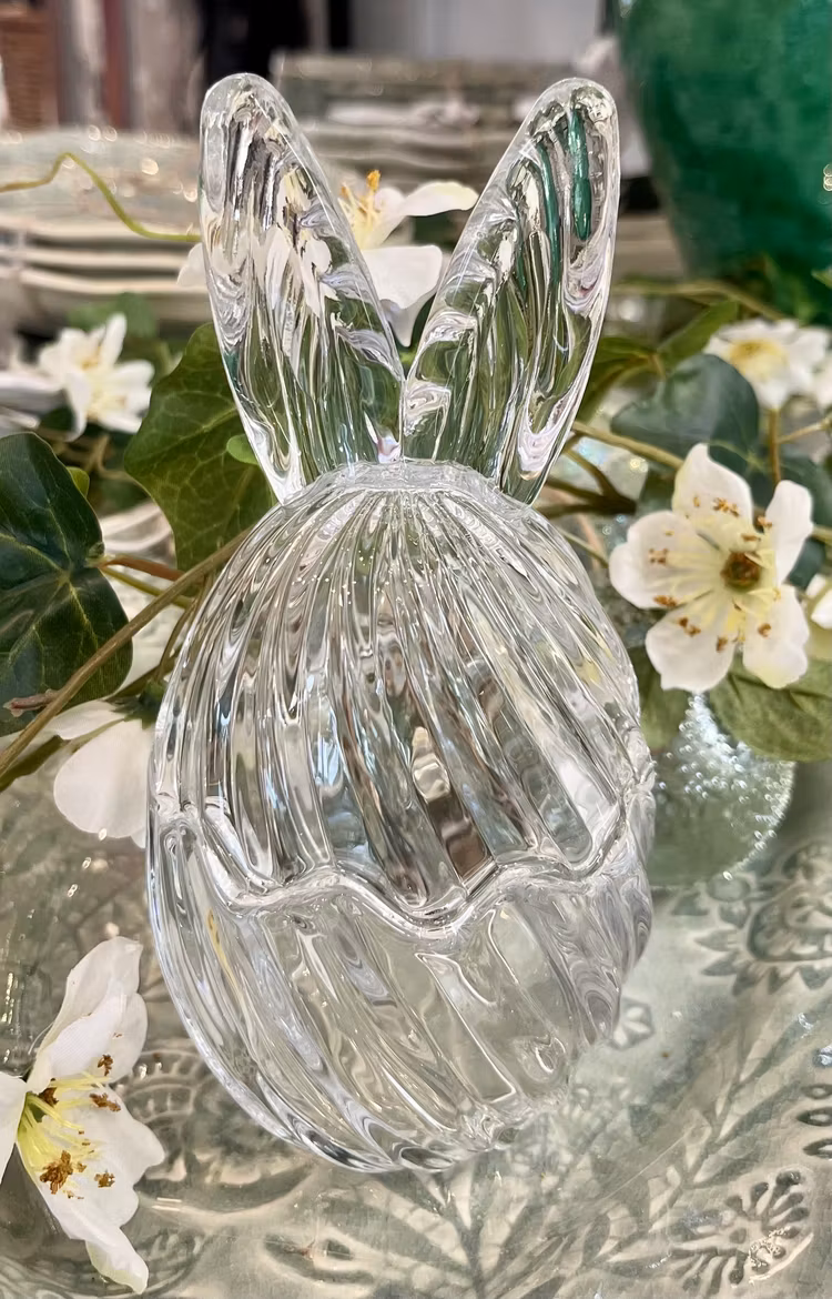 Glasskål Rabbit swirl