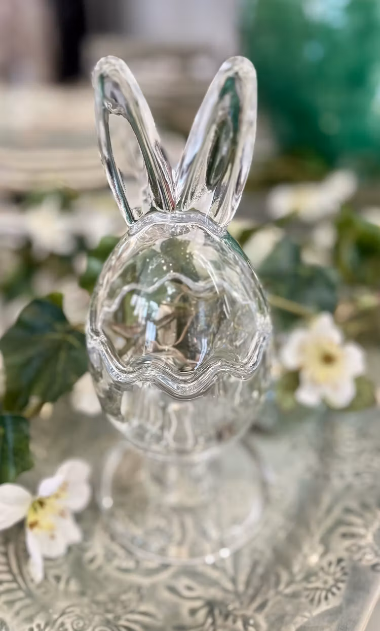 Glasskål Rabbit på fot