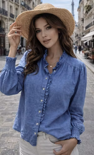 Linneblus Sofie blå