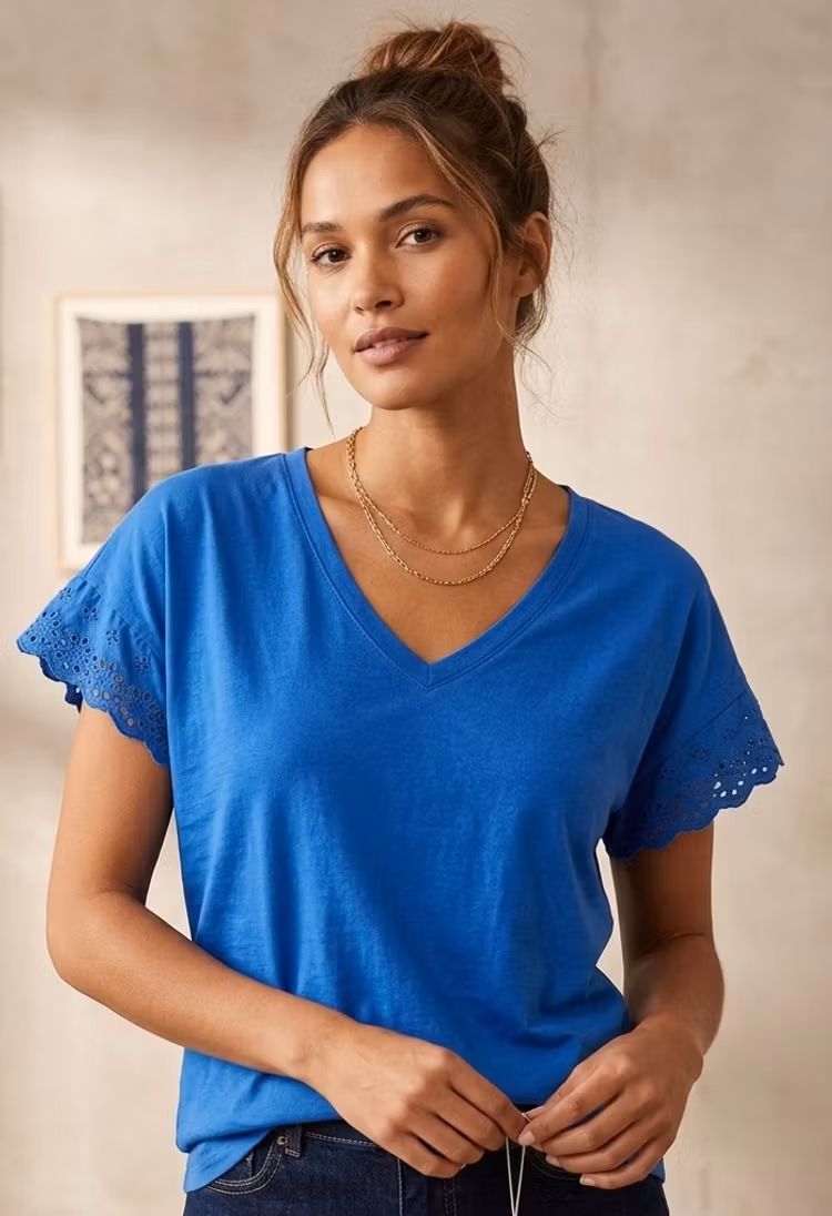 T-shirt Summer kornblå